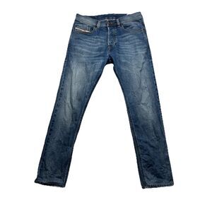 DIESEL Tepphar Slim-Carrot Stretch 0RJ48 Jeans Men's W28/L30 Stone Faded *FLAW